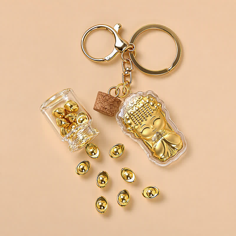 FuAttract Protection Fortune & Safe Travel Acrylic Imitation Gold Foil Mazu Zodiac Horse Sycee Engraved Keychain - image 15