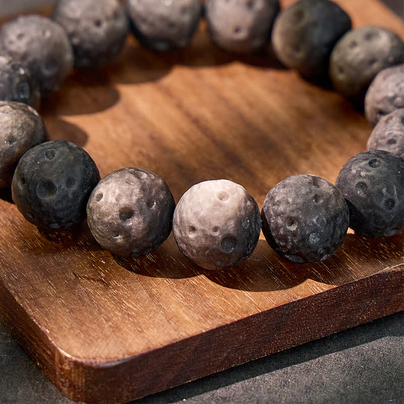 FuAttract Protection Grounding & Good Fortune Obsidian Meteorite Bead Bracelet - image 4