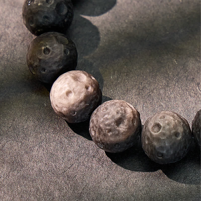 FuAttract Protection Grounding & Good Fortune Obsidian Meteorite Bead Bracelet - image 3