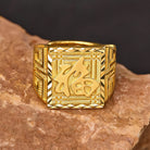 FuAttract Fortune Blessing & Auspicious Energy Brass Fu Character Square Engraved Ring - image 12