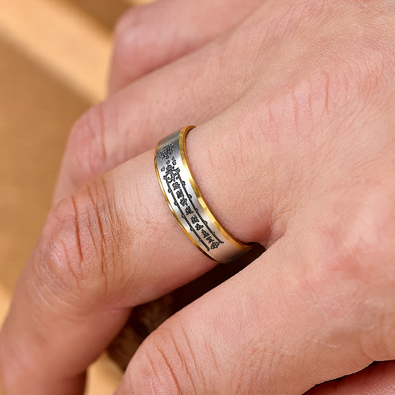 FuAttract Fortune Prosperity & Feng Shui Stainless Steel Five-Way God of Wealth Ring - image 7