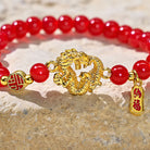 FuAttract Fortune Prosperity & Auspicious Energy Glaze Bead Chinese Dragon Coin FU Bracelet - image 5