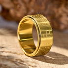 FuAttract Wisdom Serenity & Spiritual Energy Spinner Buddhist Swastika Heart Sutra Ring - image 1