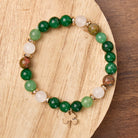 FuAttract Growth Harmony & Positive Energy Green Aventurine Moonstone Unakite Chrysocolla Forest Style Bracelet - image 4