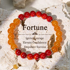FuAttract Wealth Attract & Success Red Tiger's Eye Yellow Agate Lucky Bracelet - 8mm - image 0