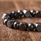 FuAttract Protection Strength & Grounding Energy Black Hematite Faceted Bead Bracelet - image 4
