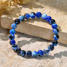 FuAttract Calm Protection & Balance Blue Fire Agate Energy Bracelet - image 2