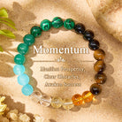 FuAttract Prosperity & Success Energy Tiger Eye Malachite Green Aventurine Wealth Bracelet - 8mm - image 0