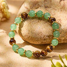 FuAttract Wealth Confidence & Prosperity Tiger Eye Green Aventurine Fortune Bracelet - image 1