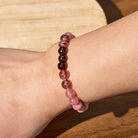 FuAttract Self Love & Emotional Balance Garnet Rose Quartz White Jade Energy Bracelet - image 4