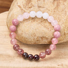 FuAttract Self Love & Emotional Balance Garnet Rose Quartz White Jade Energy Bracelet - image 3