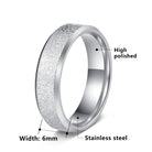 FuAtrract Strength & Protection Double Beveled Edge Matte Stainless Steel Ring  - image 10