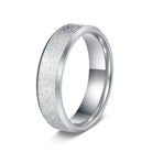 FuAtrract Strength & Protection Double Beveled Edge Matte Stainless Steel Ring  - Silver - US 13 - image 6