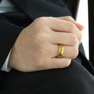 FuAtrract Inner Peace & Protection Om Mani Padme Hum Mindfulness Mantra Ring - image 2