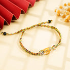 FuAtrract Protection & Prosperity Agate Five Element Colorful Cord Bracelet with Om Mani Mantra  - White - image 6