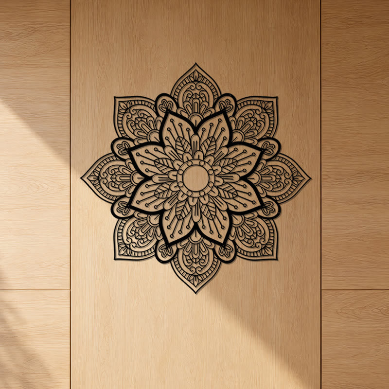 FuAttract Serenity Balance & Spiritual Harmony Mandala Flower Metal Wall Home Art Decor - image 0