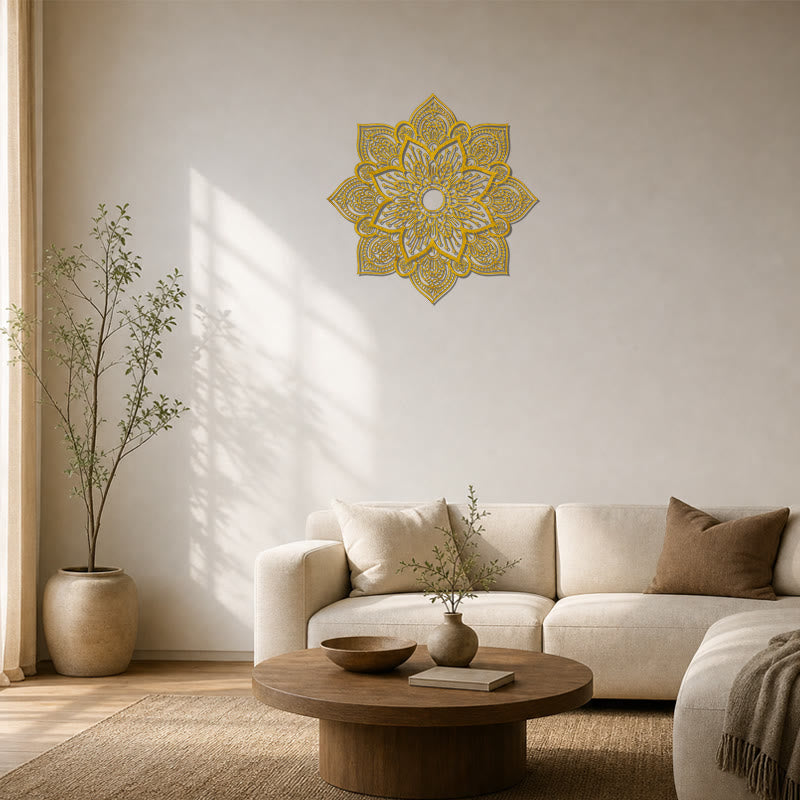 FuAttract Serenity Balance & Spiritual Harmony Mandala Flower Metal Wall Home Art Decor - image 15