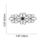 FuAttract Elegance Harmony & Timeless Beauty Scrollwork Metal Wall Decor Home Art Decor - Black - 7.87"x3.25"x0.04"in/20x8.3x0.1cm - image 4