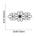 FuAttract Elegance Harmony & Timeless Beauty Scrollwork Metal Wall Decor Home Art Decor - Black - 19.69"x8.12"x0.04"in/50x20.6x0.1cm - image 8