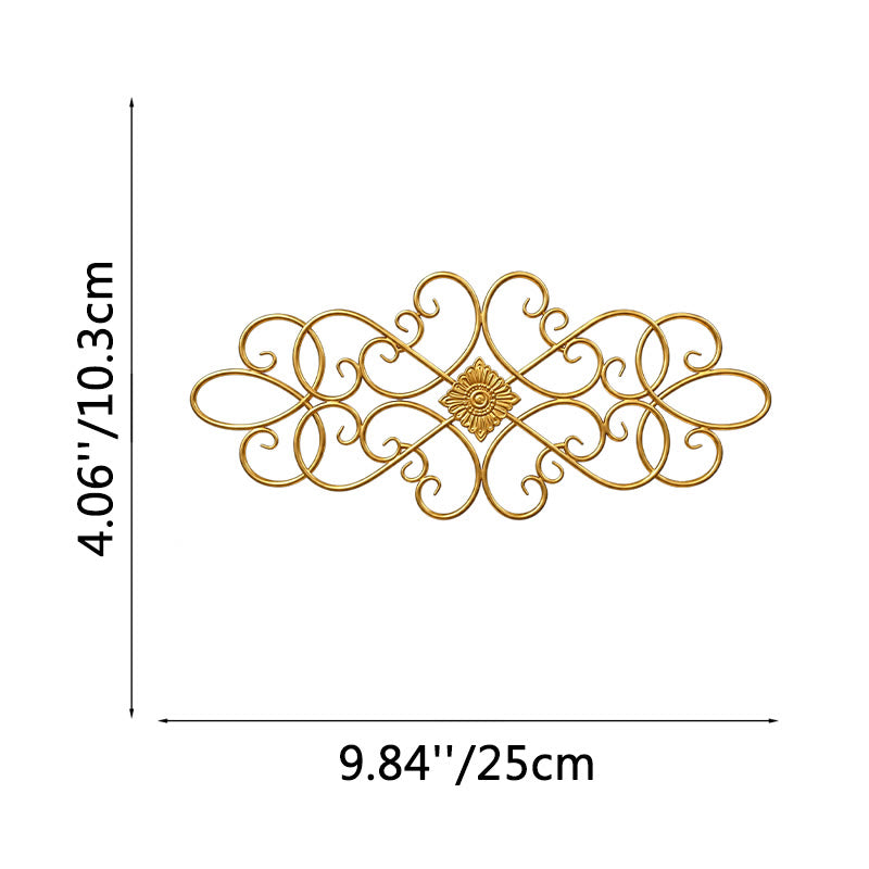 FuAttract Elegance Harmony & Timeless Beauty Scrollwork Metal Wall Decor Home Art Decor - Gold - 9.84"x4.06"x0.04"in/25x10.3x0.1cm - image 16