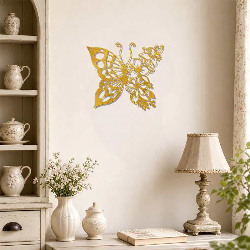 FuAttract Transformation Grace & Renewal Butterfly Floral Metal Wall Decor Home Art Decor - image 17