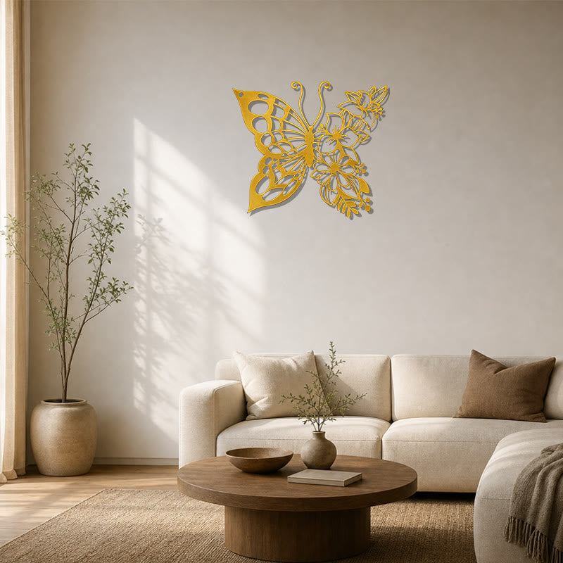 FuAttract Transformation Grace & Renewal Butterfly Floral Metal Wall Decor Home Art Decor - image 18