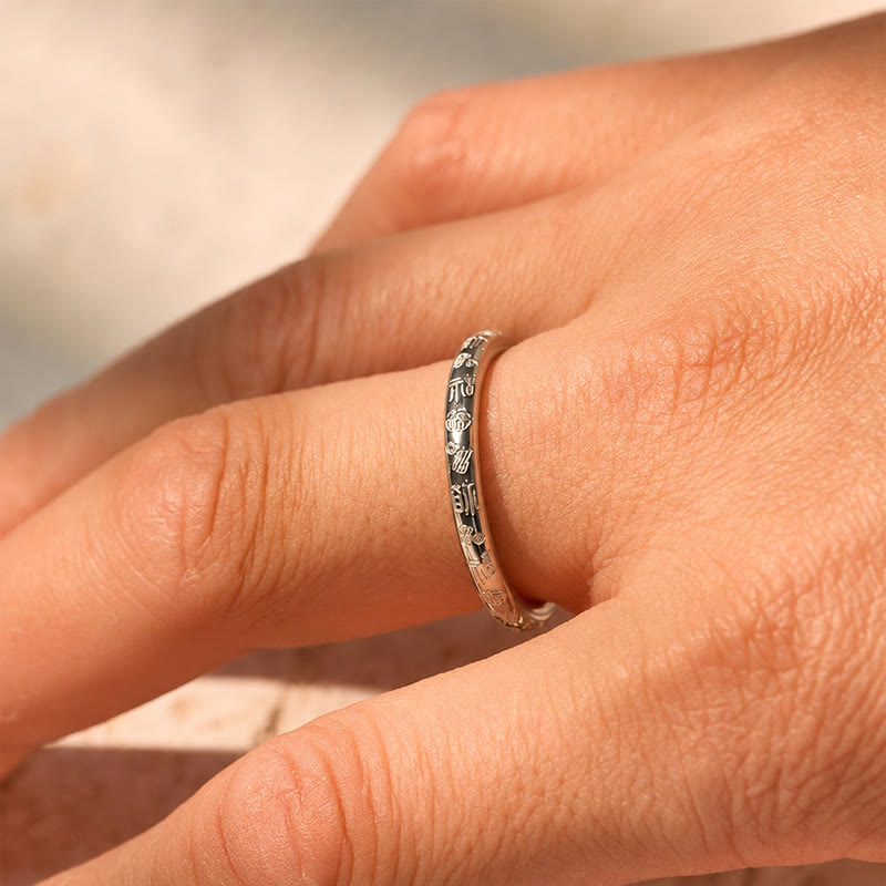 FuAttract Prosperity Luck & Good Fortune Gold FU Stainless Steel Ring - image 8