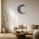 FuAttract Serenity Love & Mystical Beauty Crescent Moon Rose Floral Metal Wall Home Art Decor - image 2
