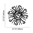 FuAttract Energy Vitality & Positivity Sun Spiral Metal Wall Decor Home Art Decor - Black - 17.72"x17.72"x0.04"in/45x45x0.1cm - image 6