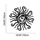FuAttract Energy Vitality & Positivity Sun Spiral Metal Wall Decor Home Art Decor - Black - 19.69"x19.69"x0.04"in/50x50x0.1cm - image 7