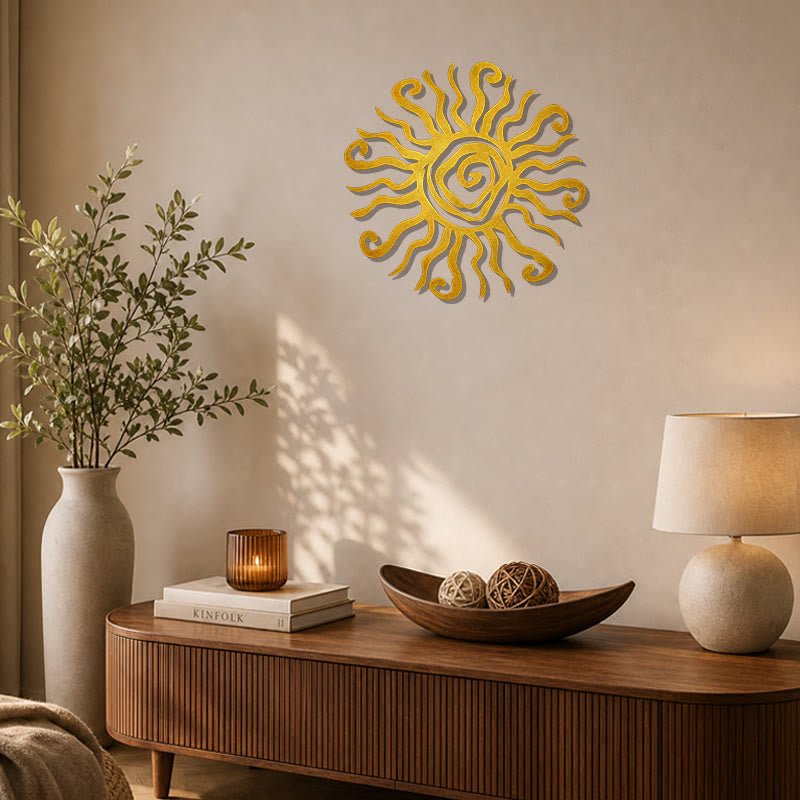 FuAttract Energy Vitality & Positivity Sun Spiral Metal Wall Decor Home Art Decor - image 10