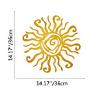 FuAttract Energy Vitality & Positivity Sun Spiral Metal Wall Decor Home Art Decor - Gold - 14.17"x14.17"x0.04"in/36x36x0.1cm - image 14