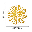FuAttract Energy Vitality & Positivity Sun Spiral Metal Wall Decor Home Art Decor - Gold - 15.75"x15.75"x0.04"in/40x40x0.1cm - image 15