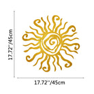 FuAttract Energy Vitality & Positivity Sun Spiral Metal Wall Decor Home Art Decor - Gold - 17.72"x17.72"x0.04"in/45x45x0.1cm - image 16