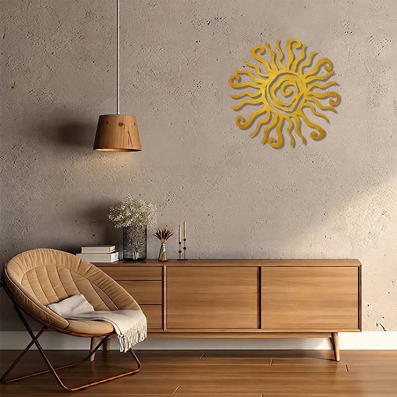 FuAttract Energy Vitality & Positivity Sun Spiral Metal Wall Decor Home Art Decor - image 19