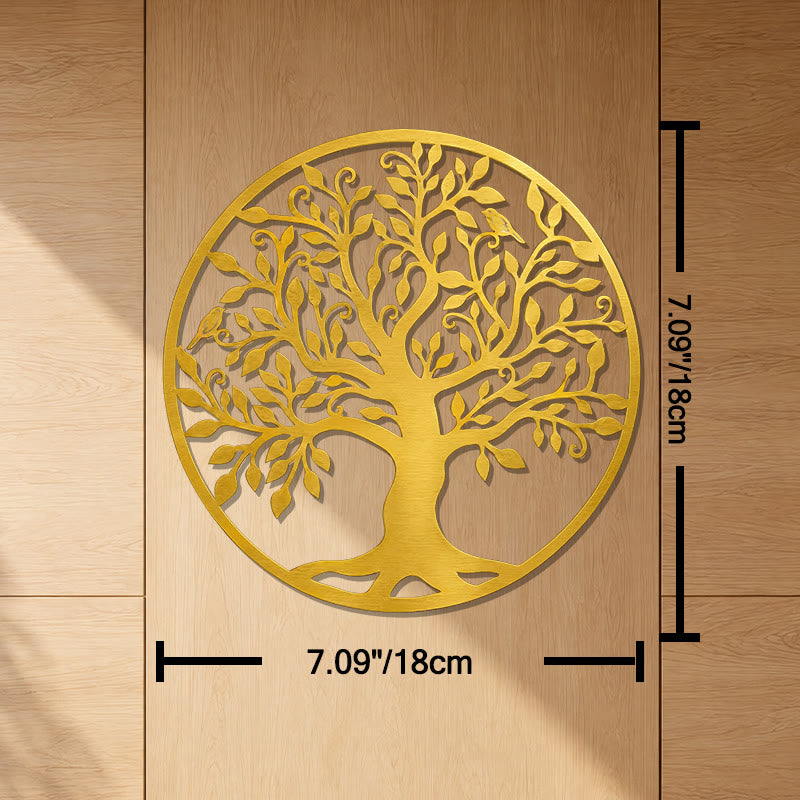 FuAttract Growth Strength & Connection Tree of Life Metal Wall Decor Home Art Decor - Gold - 7.09x7.09x0.04in/18x18x0.1cm - image 15