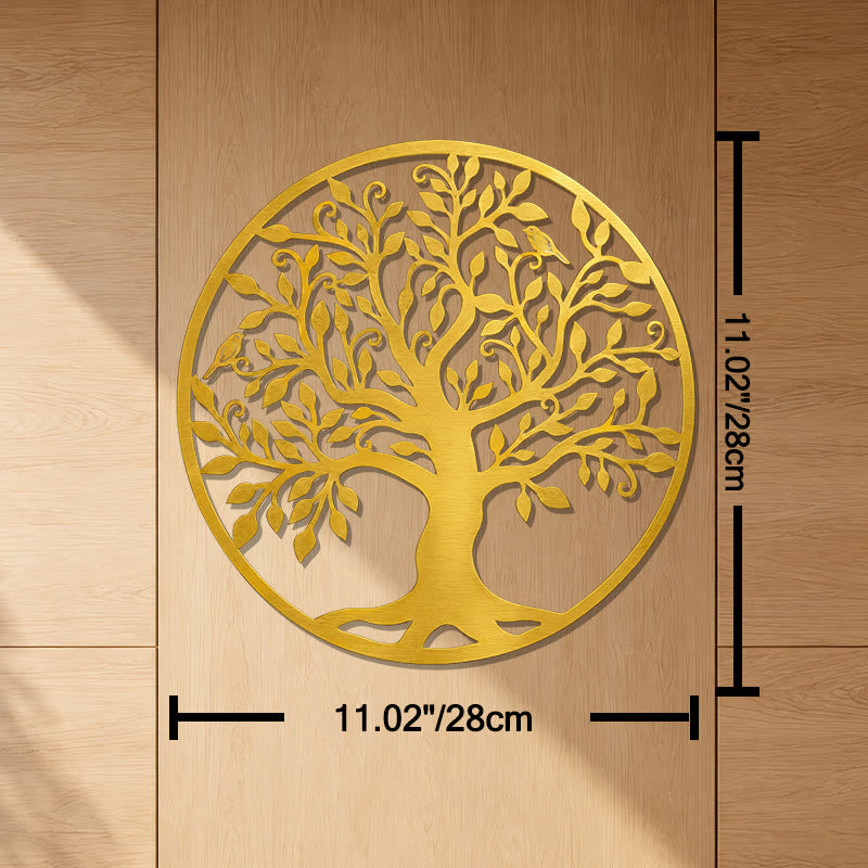 FuAttract Growth Strength & Connection Tree of Life Metal Wall Decor Home Art Decor - Gold - 11.02x11.02x0.04in/28x28x0.1cm - image 17