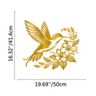 FuAttract Joy Grace & Vitality Hummingbird Floral Metal Wall Decor Home Art Decor - Gold - 19.69x16.32x0.04in/50x41.4x0.1cm - image 17