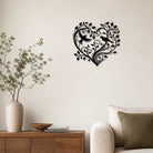FuAttract Love Harmony & Growth Heart Shaped Tree Birds Metal Wall Decor Home Art Decor - image 7