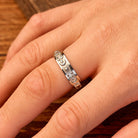 FuAtrract Hope & Guidance Sun Moon Star Spinning Celestial Stainless Steel Fidget Ring - image 3