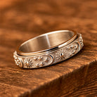 FuAtrract Hope & Guidance Sun Moon Star Spinning Celestial Stainless Steel Fidget Ring - image 5