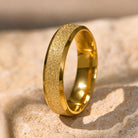 FuAtrract Strength & Protection Double Beveled Edge Matte Stainless Steel Ring  - image 1