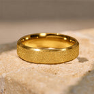 FuAtrract Strength & Protection Double Beveled Edge Matte Stainless Steel Ring  - image 5