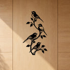 FuAttract Freedom Connection & Growth Four Birds on Branch Metal Wall Decor Home Art Decor - image 0