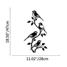 FuAttract Freedom Connection & Growth Four Birds on Branch Metal Wall Decor Home Art Decor - Black - 11.02x18.50x0.04in/28x47.0x0.1cm - image 7