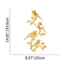FuAttract Freedom Connection & Growth Four Birds on Branch Metal Wall Decor Home Art Decor - Gold - 8.27x14.01x0.04in/21x35.6x0.1cm - image 15