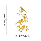 FuAttract Freedom Connection & Growth Four Birds on Branch Metal Wall Decor Home Art Decor - Gold - 11.02x18.50x0.04in/28x47.0x0.1cm - image 18