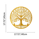 FuAttract Growth Wisdom & Inner Harmony Tree of Life Meditation Buddha Metal Wall Decor Home Art Decor - Gold - 17.72x17.72x0.04in/45x45x0.1cm - image 17