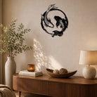 FuAttract Balance Prosperity & Connection Yin Yang Double Koi Fish Metal Wall Decor Home Art Decor - image 0