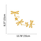 FuAttract Transformation Renewal & Freedom Dragonfly Metal Wall Decor Home Art Decor - Gold - 13.78x8.27x0.04in/35x21x0.1cm - image 11